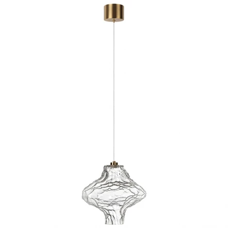 Подвесной светильник светодиодный Odeon Light Ordi 5107/3LA антич.бронза/прозрачный металл/стекло LED x 3W 4000K (220V, на проводе)