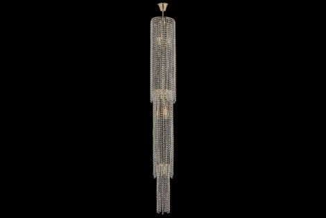 Потолочная люстра каскадная водопад Arti Lampadari Stella E 1.3.20.105 G (220V, хрусталь)