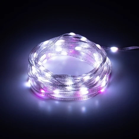 Гирлянда светодиодная Нить RGB 10 м с управлением смарфоном ЭРА ERASG -01