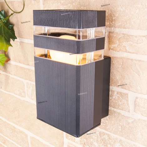 Настенный светильник уличный Elektrostandard Ignis 1450 TECHNO черный (220V, IP54)