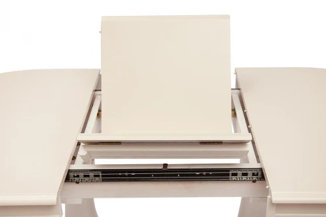 Стол раскладной Eva (EV-T4EX) ivory white (слоновая кость 2-5) (дерево гевея/мдф)