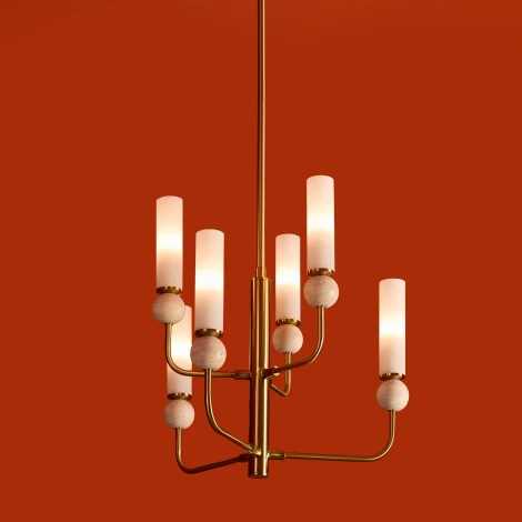 Потолочная люстра на штанге Freya Sunspot FR5482CL-06BS1