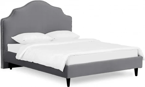 Кровать Queen II Victoria L 1600 ОГОГО (арт.652884), (Ткань/Серый)