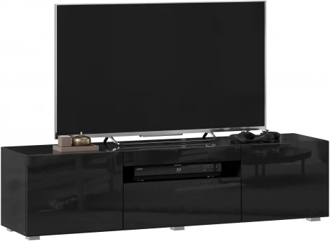 Тумба ТВ Бруклин,1500 черный глянец, Любимый дом