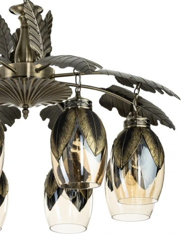 Подвесная люстра Citilux Garuda CL420183 (220V, на цепи, листья)