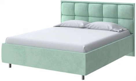 PROxSON Кровать Chessy без основания (Ткань: Велюр Teddy Мятный) 160x190