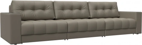 Диван прямой с декором Лига-049 НПБ Лонг Лига Диванов (Экокожа) арт.128432