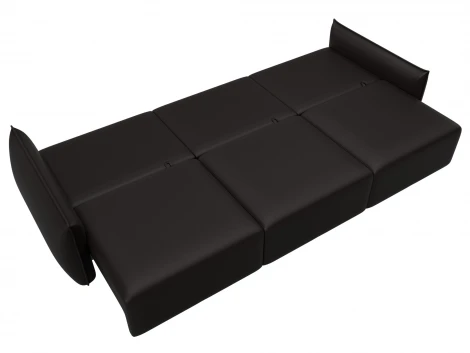 Диван прямой Лига-051 НПБ Лонг (ЛДСП,Брус,Фанера/Пластик/Экокожа/Коричневый) Лига Диванов 129883