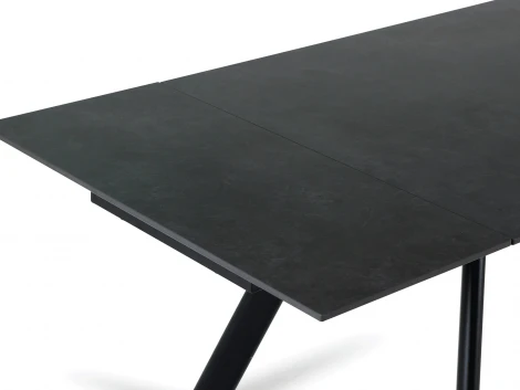 Раскладной обеденный стол Bronte ОГОГО Обстановочка! (Керамика/Черный) арт.926803