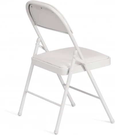 Стул складной FOLDER (mod. 3022G) / 1 шт. в упаковке (Металл,Экокожа /Белый,Белый)