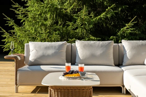 "Мальдивы" трансформирующаяся лаунж-зона из искусственного ротанга, цвет соломенный 4SIS арт.УТ-00007467