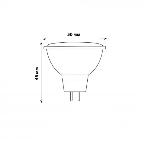 Лампа светодиодная, форма "JCDR", матовая, дневной свет 6500K Volpe Norma LED-JCDR-9W/6500K/GU5.3/38D/NR
