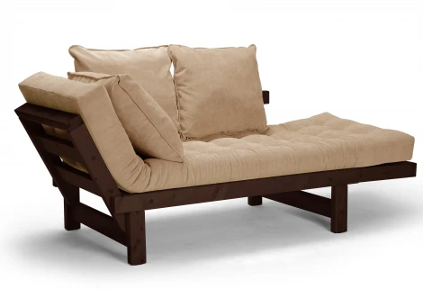 Кушетка Arsko Свен венге бежевый вельвет