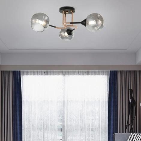 Потолочная люстра на штанге Arte Milano AMALFI 328419/3 FG+BK (220V)