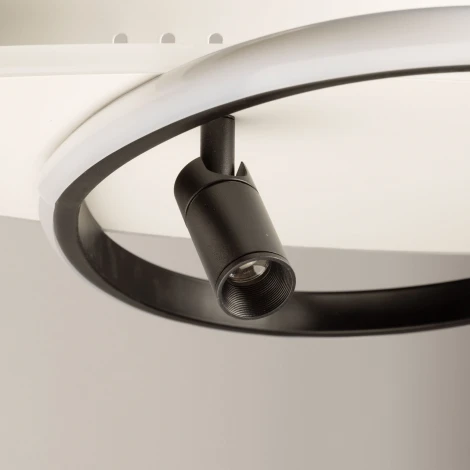 Потолочный светильник круглый со спотами De City Драйв 377015004 (регулировка яркости, LED, 220V, пульт управления)