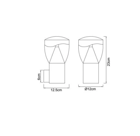 Настенный фонарь уличный Globo delta 34585