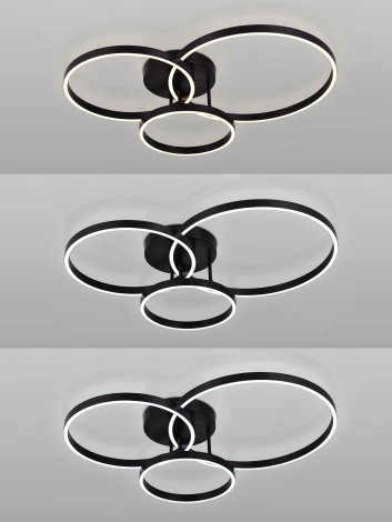 Потолочная люстра светодиодная с пультом Natali Kovaltseva Modern Ii LED LAMPS 81479 кольцо