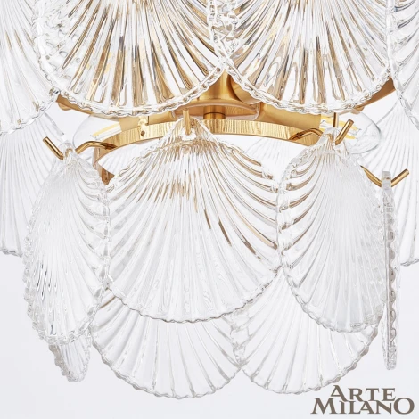 Потолочная люстра на штанге Arte Milano Rim 312008/D400 BS (220V, ракушка)