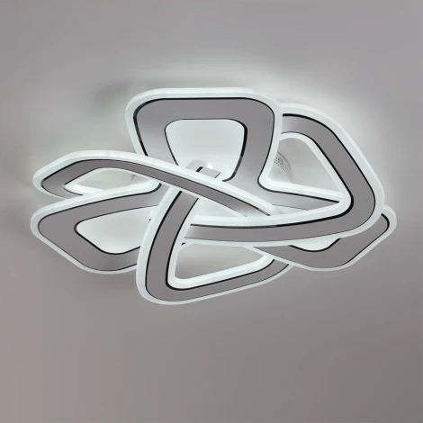 Потолочная люстра светодиодная Lumion Jazz 8015/160CL белый, хром/белый металл/акрилл LED 160W 220V 3000-6000K