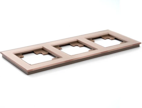 Рамка на 3 поста (шампань) Stekker Катрин 39529