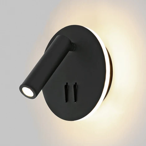 Спот светодиодный круглый с подсветкой Imex Spy Led IL.0005.2101-R BK (220V, выключатель, круглые)