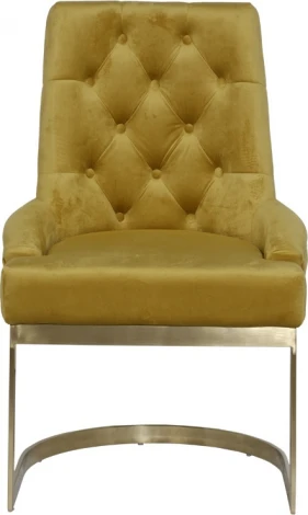 Стул велюр оливковый/матовое золото 65*61*93см Garda Decor арт.76AR-6210GOLD-OLV