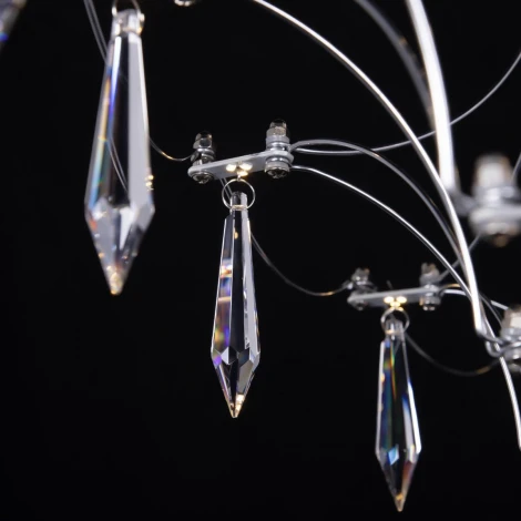 Подвесная люстра Loft It Mira 10259/800 Silver Asfour (LED, 220V, на тросе)