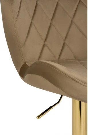 Барный стул Woodville Porch dark beige / golden 15505
