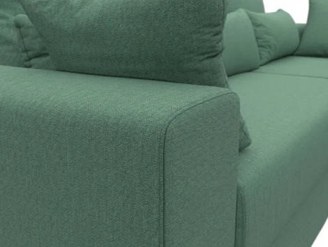 Диван угловой Майами правый угол (Зеленый/Рогожка) Лига Диванов арт.121161