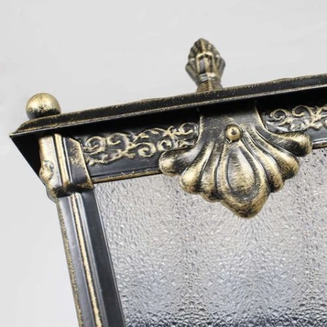 Настенный фонарь уличный Кузнечное дело Квадро 32-001-ЧЗ (220V, ковка, под старину, IP54)