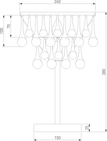 Настольная лампа Bogate's Gutta 01126/1 (220V, подвески)