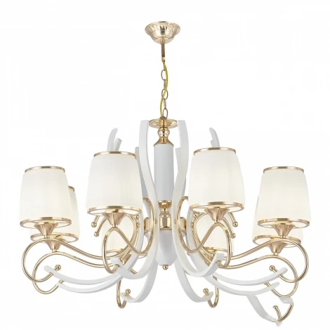 Подвесная люстра Arte Milano Florentia-3857 303857/8 Wh/Gd (220V, на цепи)