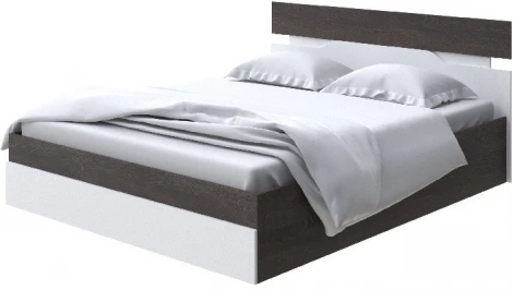 Без бренда Кровать Milton с подъемным механизмом (ЛДСП Дуб Кантербери/Белый) 140x200