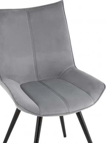 Стул вращающийся Робб велюр серый Stool Group (арт.УТ000039390)