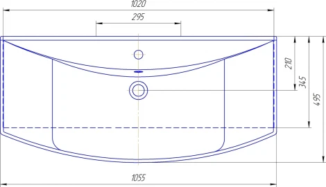 Мебельная раковина Vigo Стиль 105 Кировит