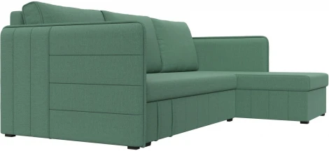 Диван угловой Слим правый угол (Зеленый/Рогожка) Лига Диванов арт.121151