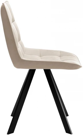 Стул DikLine 229 поворотный, B03 BEIGE, ножки черные