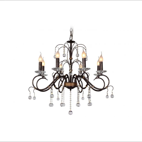 Подвесная люстра IDLamp Maura 253/8-Blackplatina