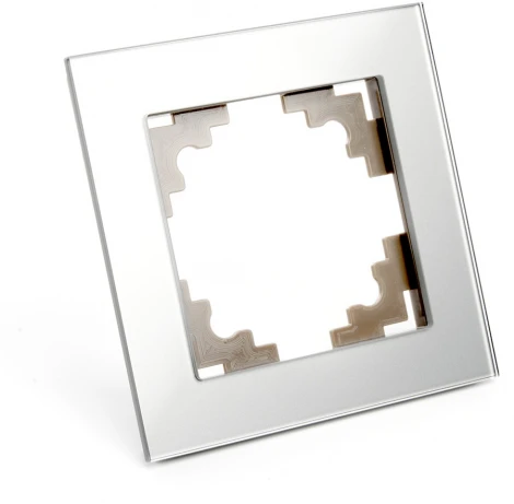 Рамка на 1 пост (серебро) Stekker Катрин 39531