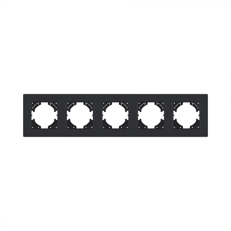 Рамка 5-постовая черный матовый Kollinger Eleganz Plex EP5BM