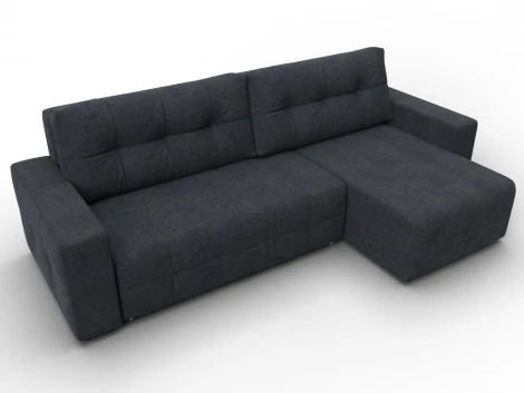 Диван угловой Лига-122 угол универсальный (ДСП,Брус,Велюр/Темно-серый) Лига Диванов 137613