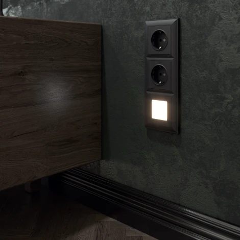 Рамка на 3 поста (черный матовый) W0032208 (a051026)