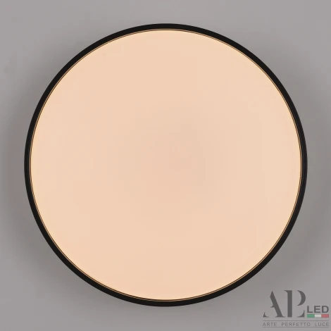 Потолочный светильник круглый светодиодный с пультом APL LED Toscana 3315.XM302-2-328/18W Black (220V, круглые)