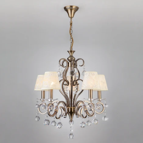 Подвесная люстра Eurosvet 1448 1448/5 античная бронза