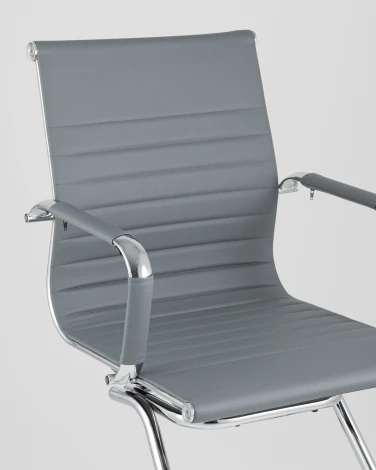 Кресло для посетителей TopChairs Visit серое УТ000001930