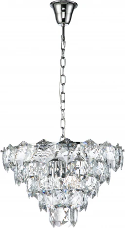 Люстра подвесная Fiaba V000050 (12010/11P Chrome) (220V, хрусталь, на цепи)