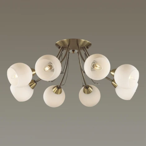 Люстра потолочная Tula 5265/8C античная латунь E14 8*40W