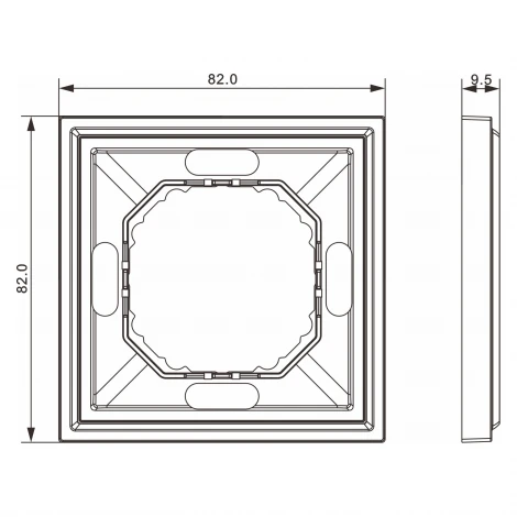 Рамка 1-я, мокко Donel S08 DS21153