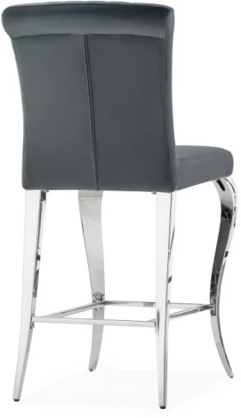 Полубарный стул Woodville Joan dark grey / steel 15387