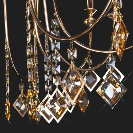 Подвесная люстра Eurosvet Telao 10120/12 золото